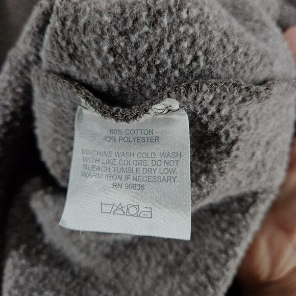 Sport Tech Womens Sweatshirt Gray Size XXL Cotton Blend 1/2 Zip Pullover Pockets - Picture 8 of 16